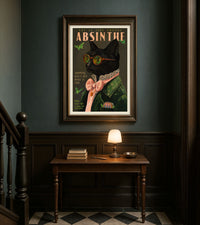 Absinthe Cat Print