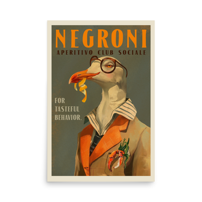 Negroni Cocktail Print