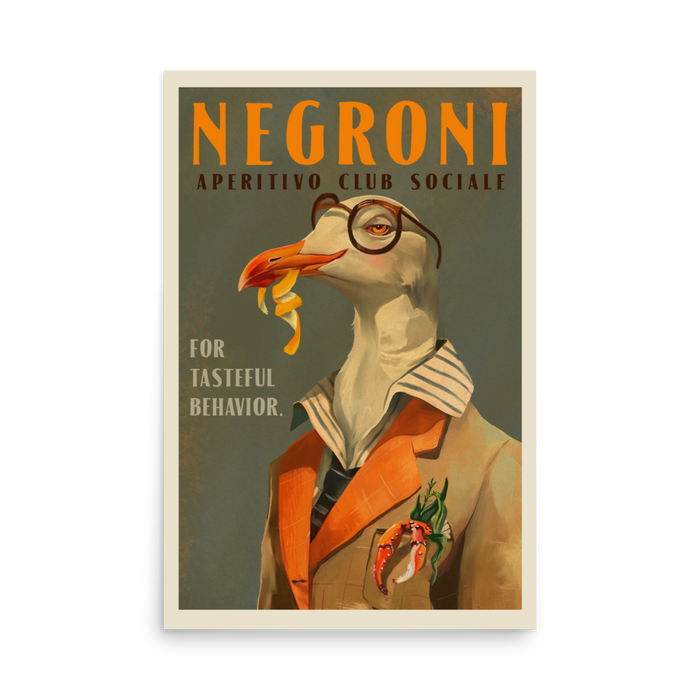 Negroni Cocktail Print