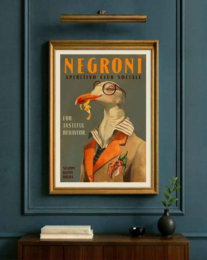 Negroni Cocktail Print